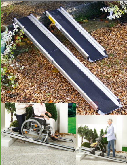 Telescopic wheelchair ramp STR016
