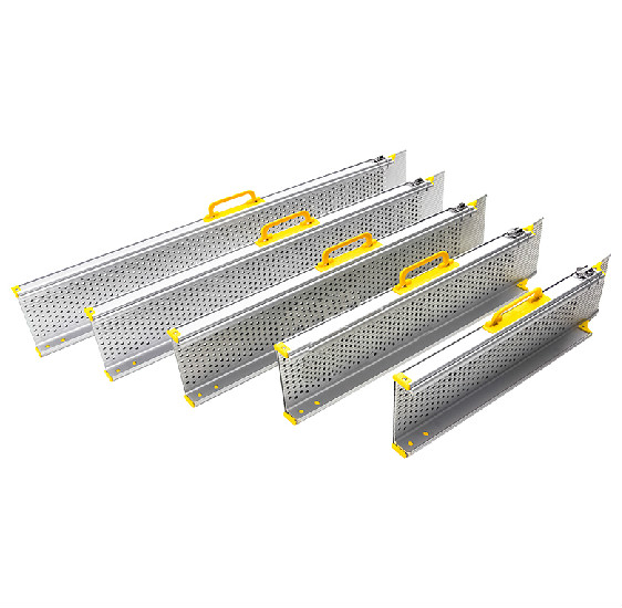 Telescopic wheelchair ramp